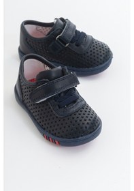 Resim Mnpc Unisex Lacivert Deri Ortopedik Destekli İlk Adım Ayakka-Lacivert (530990876) 