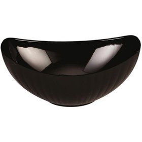 Resim Zicco ZCP-301 Polikarbon Gondol Teşhir Kasesi, 3x22.5 cm, Siyah 