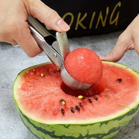 Resim 1 paslanmaz çelik dondurma ve meyve kaşığı, dayanıklı küresel kazıyıcı, kavun, karpuz, kavrutmak için uygun, gıda güvenliği sertifikalı 