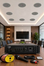 Resim Lastvoice Maxx Paket-4 tavan Hoparlörü Ve 6 Bölgeli Anfi Ses Sistemi Paketi (FULL SET) 