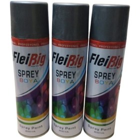 Resim Kaliteli Gri Sprey Boya 3 Adet 600 Ml 