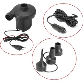 Resim Yatak Şişirme Havuz Şişirme Boşaltma Hava Pompası 