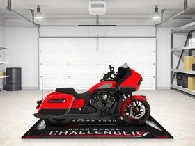Resim CHALLENGER DARK HORSE İçin Tasarlanmış Motosiklet Matı - MM7332 - Titanium Smoke / Kişiye Özel / 260cm x 120cm 
