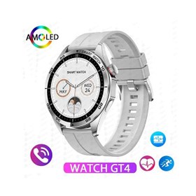 Resim RW44 Watch GT4 Amoled Ekran Android İos HarmonyOs Uyumlu 3 Kordonlu Akıllı Saat Gümüş Haino Teko