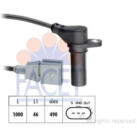 Resim FACET PASSAT A4 A6 2000-2006 AVF KRANK DEVİR SENSÖRÜ 038907319E 