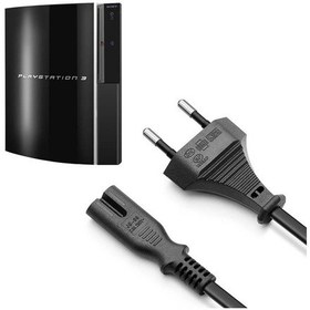 Resim Ps3 Güç Kablosu Playstation 3 Uyumlu Güç Kablosu Power 2 Pin Kablo 