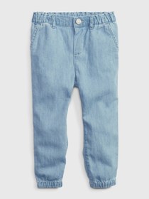 Resim GAP Kız Bebek Açık Mavi Denim Washwell™ Jogger Pantolon 