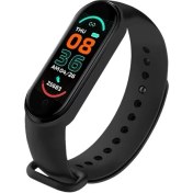 Resim Hanyang M6 Siyah M6 Akıllı Bilezik Saatler Erkekler Kadınlar Akıllı Izle Kalp Hızı Spor Izleme Su Geçirmez Spor Bandı Apple Xiaomi Android Çocuklar Için (Yurt Dışından) 