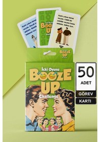 Resim Booze Up Challenge Eğlenceli Görev Kartı Oyunu 50 Kart 