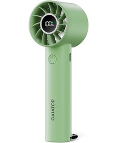 Resim Mini Taşınabilir Fan Led Ekran Ve El Feneri 3 Hız Yeşil, 