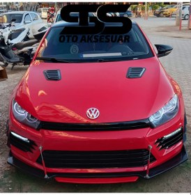 Resim Volkswagen Scirocco Uyumlu Piano Black Kaput Üstü Havalandırma Izgarası (01) (Sts Oto Aksesuar) 