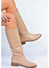 Resim Fox Shoes Ten Düz Taban Günlük Kadın Çizme L726600909 Ten 