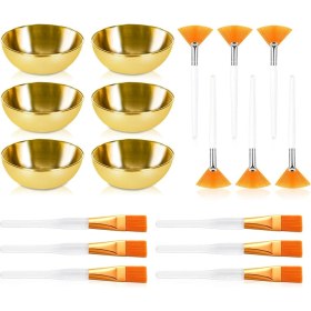 Resim Skyeyyt 18 Adet Yüzler Için Estetisyen Malzemeleri Set Maske Kozmetik Aplikatörleri Kadınlar Yüz Maskesi Karıştırma Kiti Yüz Araçları (Yurt Dışından) 