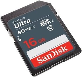 Resim SanDisk Ultra 16GB SDHC Memory Card 80MB/s 