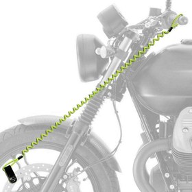 Resim Knmaster Motosiklet Disk Kilidi Hatırlatıcı Kablo Kırmızı / Neon Sarı 