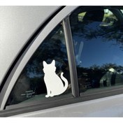 Resim Matris Kedi Silüet Sticker Otomobil Motosiklet Cam ayna 