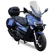 Resim SFM Pyrexia 150 CC Maxi Mavi Scooter Motosiklet - Çanta 