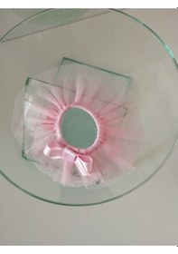 Resim Papyonbebek0 Fiyonk Tütü Toka - Pembe - Organik & El Yapımı Pembe 