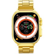 Resim pazariz X8 Ultra Akıllı Saat Pusula Vücut Sıcaklık NFC Gold Kordon Hediye 2023 Versiyon Watch 8 