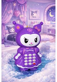 Resim Kuromi Müzikli Oyuncak Telefon Mor 