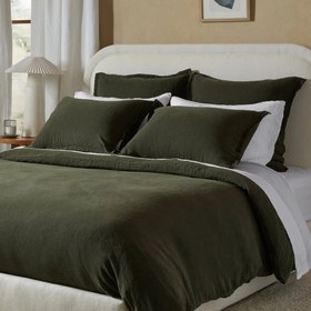 Resim Allure Müslin Pamuk Nevresim Takımı Haki - King Size 240x220 cm 