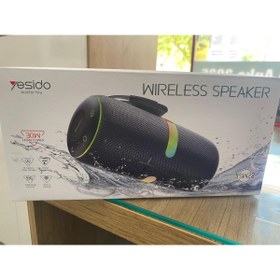 Resim Yesido YSW22 2 Adet 15W Dahili Hoparlörlü BT 5.3 RGB Kablosuz Hoparlör - Siyah 