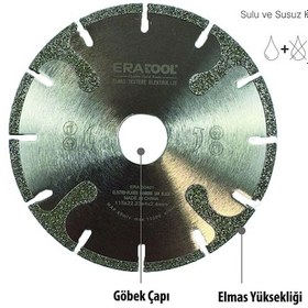 Resim Elmas Testere Elektrolize 125et Era50403 Eratool 