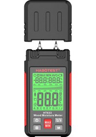 Resim Geeroyoo Habotest Ht633 Dijital Ahşap Nem Ölçer - Sıcaklık Ve Nem Sensörlü, Lcd Ekranlı, 7 Malzeme Seçenekli 
