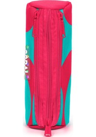 Resim Coral High Neon Mercan Turkuaz Desenli Üç Bölmeli Kalem Çantası 11185 Neon Mercan 