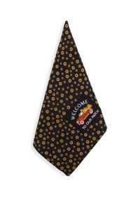 Resim Baveno %100 Pamuk Özel Seri 40 x 65 Ayçiçeği Nakışlı El Havlusu Hav Siyah 