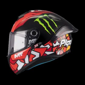 Resim MT HELMETS Targo S Piqueras B5 Gloss Motosiklet Kaskı 