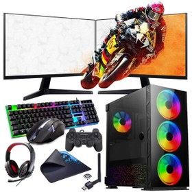 Resim İ7 11700F 16GB 480SSD 4GB GTX1650 Çift 24" Monitörlü (Gaming SET) Rogame