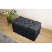 Resim AldaGelsin Lüks Kapitoneli Sandıklı Puf 80 cm 