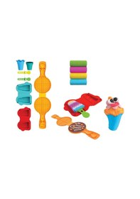 Resim Waffle & Dondurma Hamur Seti 200 Gr. - Oyun Hamuru Seti - Hamur Setleri - Hamur Kalıpları Çok Renkli 