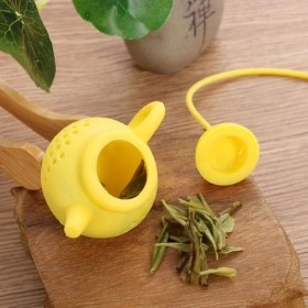 Resim Çaydanlık Tasarımlı Çay Demleme Süzgeci 