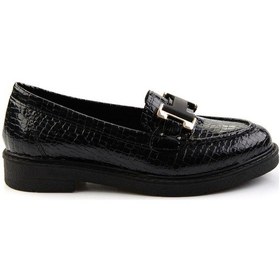 Resim Siyah Kadın Loafer Ayakkabı K01257050011 Çok Renkli 