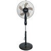 Resim CVS DN 91018 16" Zaman Ayarlı Yuvarlak Ayaklı Siyah Vantilatör 