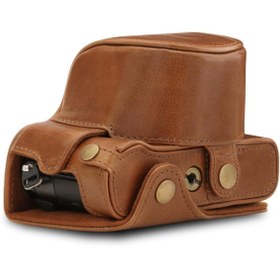 Resim MegaGear Panasonic Lumix Dc-lx100 Iı Gerçek Deri Fotoğraf Makinesi Kılıfı 