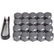 Resim Dancemonkey Tesla Model 3/x/s İçin 20 Adet Somun Cıvata Kapağı Seti, Parlak Gri 