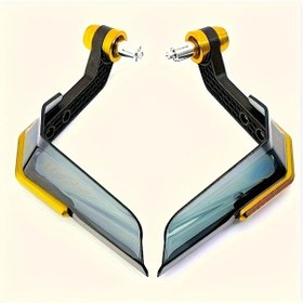 Resim Hightower Golden Motosiklet Rüzgarlık Koruyucu Çifti Kaymaz Tutma + Ergonomik Tasarım Yağmur Ve Çamur Koruması 