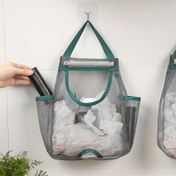 Resim Geniş kapasiteli duvara monte edilebilir plastik süpermarket alışveriş çantası dağıtıcısı, katlanabilir mutfak ve oturma odası depolama çantası, yıkanabilir, gıda ile temas etmeyen, kolayca saklanabilen yeniden kullanılabilir alışveriş çantası saklama çantası 