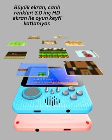 Resim Cosmotex 3.5 İnç Lcd Ekranlı 666 Oyunlu Taşınabilir Retro Oyun Konsolu 