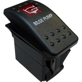 Resim Intercom Sintine Pompa Işıklı 3p On-Off 12-24V Marın Swıtch (IC-134M-S8) 