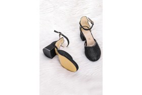 Resim Kiko Kids 771 Çupra Taşlı Kız Çocuk 5 cm Topuklu Sandalet Ayakkabı 