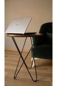 Resim Genel Markalar Metal Firkete Yıldız Ayaklı Yan Fiskos Orta Çay Sehpası 