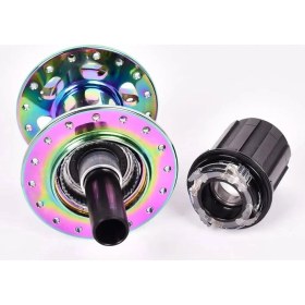 Resim Arc MT-005 Bisiklet Arka Bisiklet Jant Göbeği 32 Delik Rainbow 