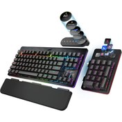 Resim MOUNTAİN MOUNTAIN Everest Max RGB Mekanik Oyuncu Klavyesi Midnight Black (Switches Brown-Blue) 