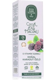 Resim Doğal Karadut Özlü 2-6 Yaş Çocuk Diş Macunu 60 Ml 