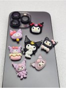 Resim Meyra Accessories sanrio figürlü 3D sticker 7'li sticker telefon süsü yapışkanlı süsler 