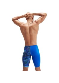 Resim Speedo Allover Digital V Cut Jammer Erkek Yüzücü Mayosu Mavi 